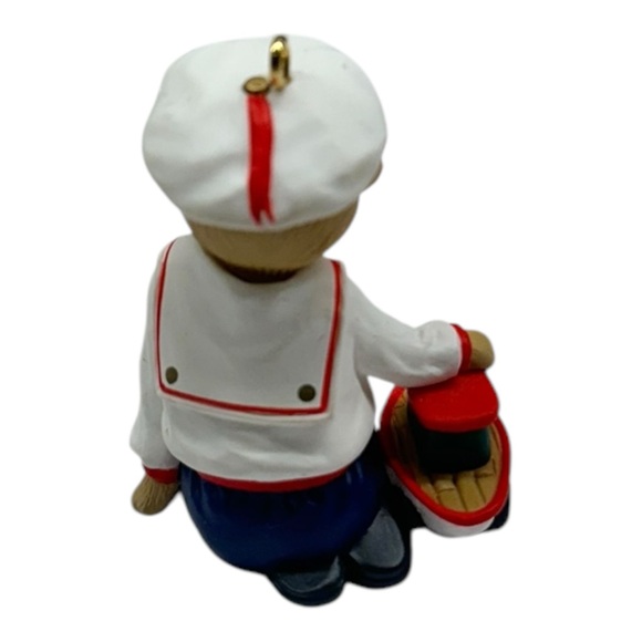 Hallmark Abearnathy Bearinger 1993 Hallmark Keepsake Ornament Vintage Sailor Boy - Picture 2 of 6